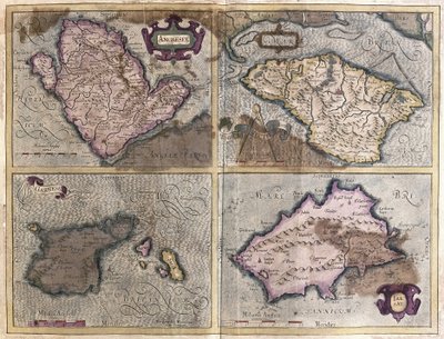 A Brit-szigetek (metszet alkotó: Gerardus Mercator