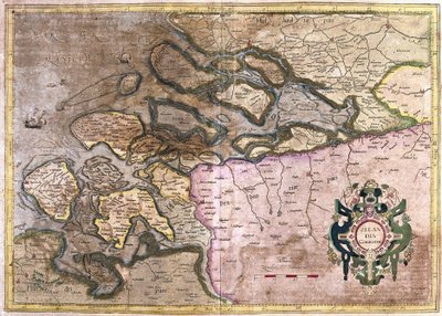 Zeeland, Hollandia (metszet alkotó: Gerardus Mercator