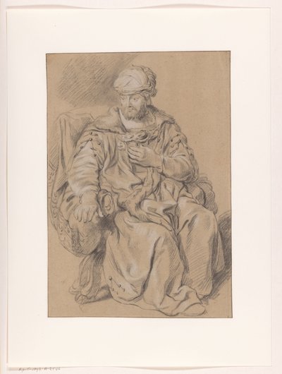Ülő keleti férfi alkotó: Gerbrand van den Eeckhout (copy after)