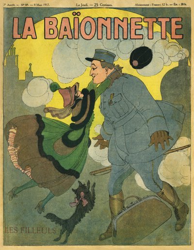 A La Baionnette című francia újság címlapja alkotó: Gerda Marie Frederike Wegener