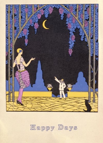 Happy Days, 20. század (litográfia) alkotó: Gerda Marie Frederike Wegener