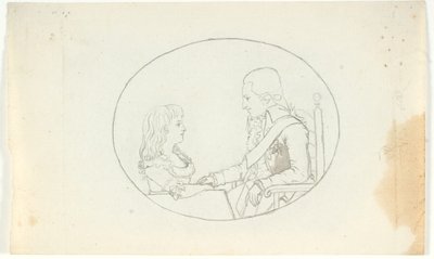 Frederik koronaherceg a koronaherceggel (VIII. kr.) alkotó: Gerhard Ludvig Lahde