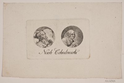 Levél két tondo portréval alkotó: Gerhard Ludvig Lahde