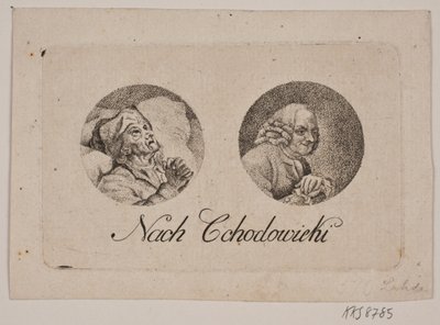 Levél két tondo portréval alkotó: Gerhard Ludvig Lahde