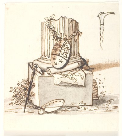 Törött oszlop alkotó: Gerhard Ludvig Lahde