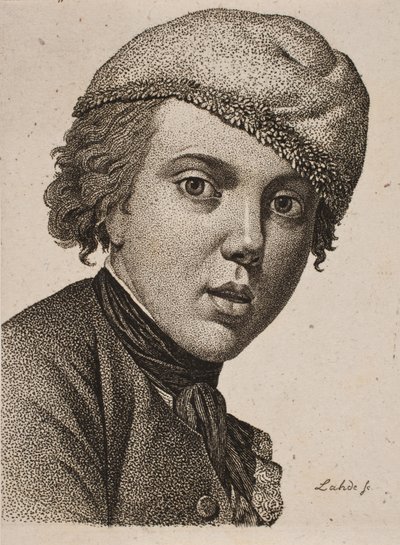 Jens Juel, Juel önarcképe után 1767-ből alkotó: Gerhard Ludvig Lahde