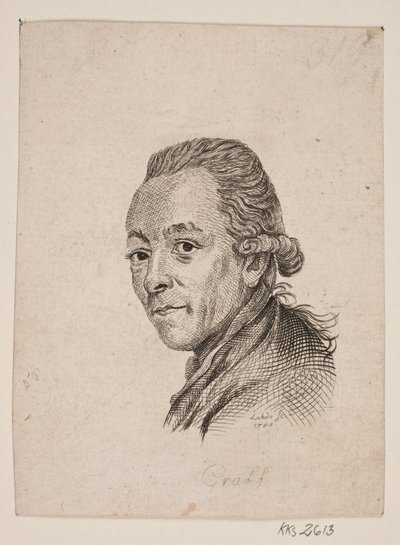 A. Graff festő portréja alkotó: Gerhard Ludvig Lahde