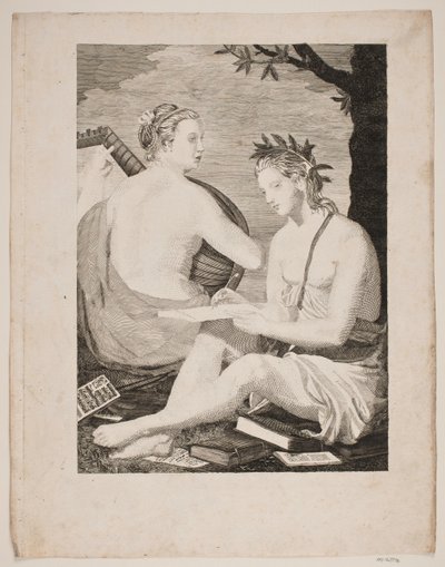 Terpsichore et Kalliope alkotó: Gerhard Ludvig Lahde