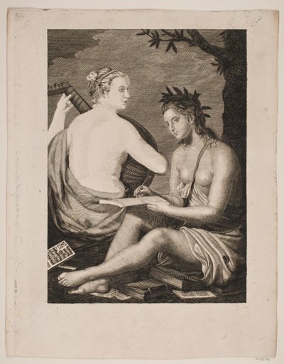 Terpsichore et Kalliope alkotó: Gerhard Ludvig Lahde