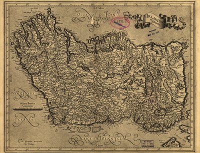 Irlandiae regnum. LOC 99446223 alkotó: Gerhard Mercator