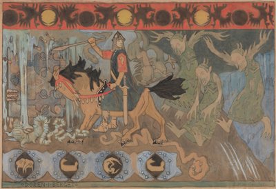 Az ajtó a sziklában, 1895. alkotó: Gerhard Munthe