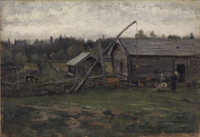 Régi istálló, Hedmark alkotó: Gerhard Munthe