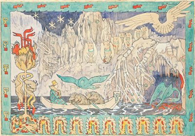 Az Óriás barlangjában alkotó: Gerhard Munthe
