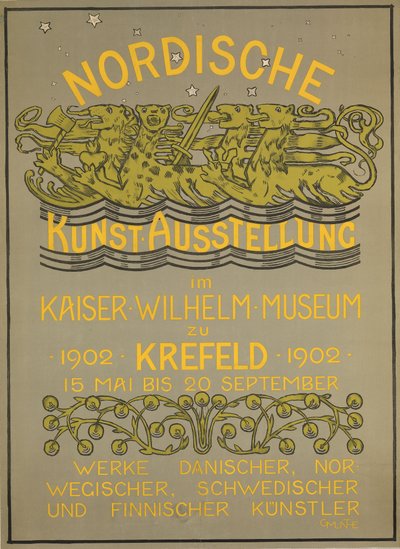 Nordische Kunstausstellung im Kaiser Wilhelm Museum 1902 alkotó: Gerhard Munthe
