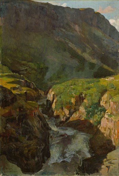 A Driva folyó alkotó: Gerhard Munthe