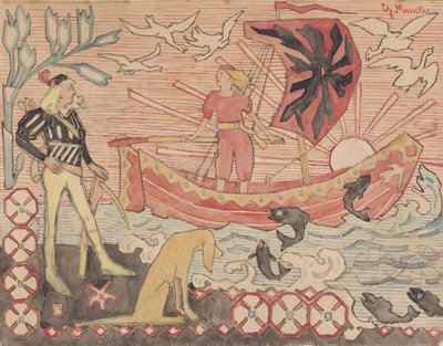 A vidám dal, 1892 körül. alkotó: Gerhard Munthe