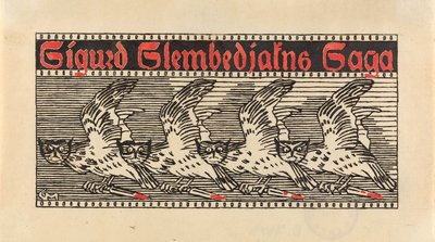 Für Snorre Sturlason, Königssagas, Kristiania 1899 alkotó: Gerhard Munthe