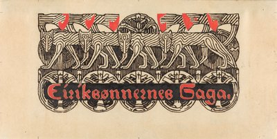Für Snorre Sturlason, Königssagas, Kristiania 1899 alkotó: Gerhard Munthe