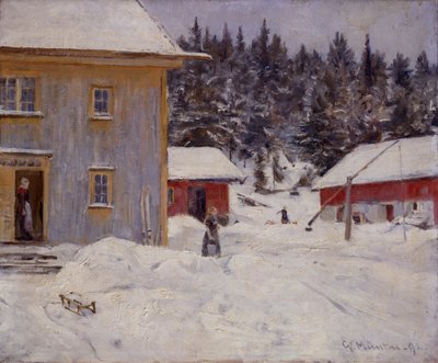 A Valler farm udvara alkotó: Gerhard Peter Frantz Vilhelm Munthe