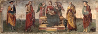 Szűz és gyermek a szentekkel, 1508. alkotó: Gerino da Pistoia