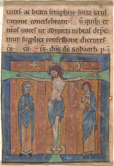 A keresztre feszítés alkotó: German 12th Century