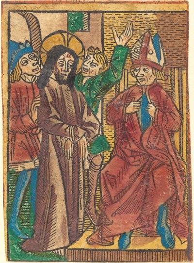 Kajafás előtt alkotó: German 15th Century