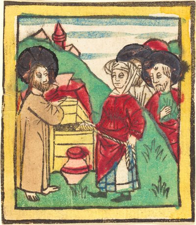 Krisztus és a szamáriai asszony alkotó: German 15th Century