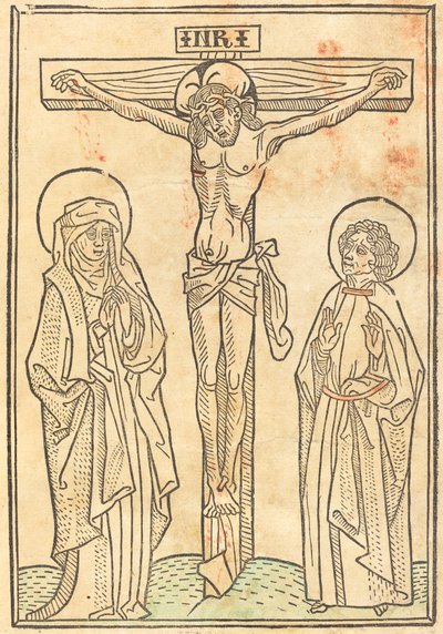 Krisztus a kereszten alkotó: German 15th Century