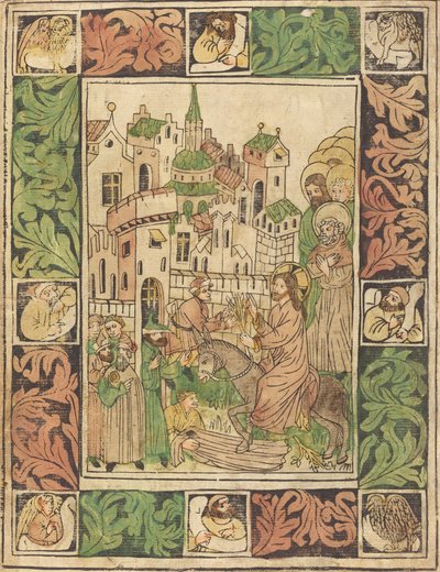 Krisztus belépése Jeruzsálembe alkotó: German 15th Century