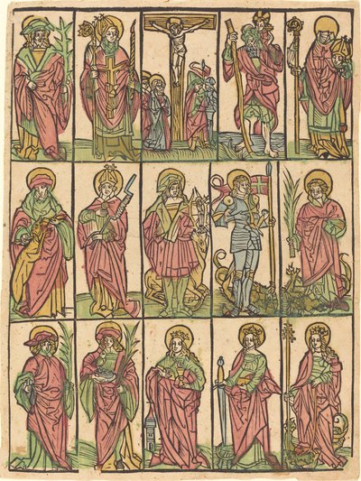 Tizennégy segédszent alkotó: German 15th Century