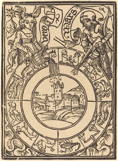 Mars és Vénusz alkotó: German 15th Century