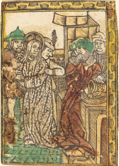 Pilátus kezet mos alkotó: German 15th Century
