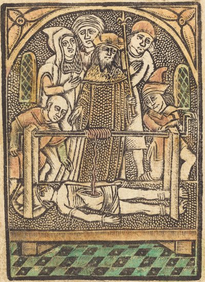 Szent Erasmus alkotó: German 15th Century