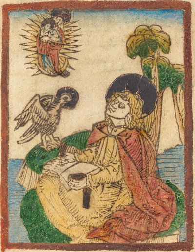 Szent János Patmosz szigetén alkotó: German 15th Century