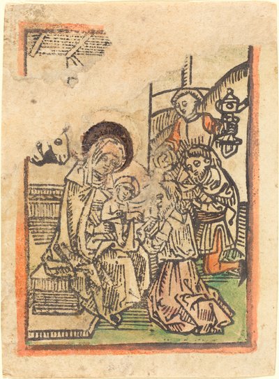 A mágusok imádása alkotó: German 15th Century