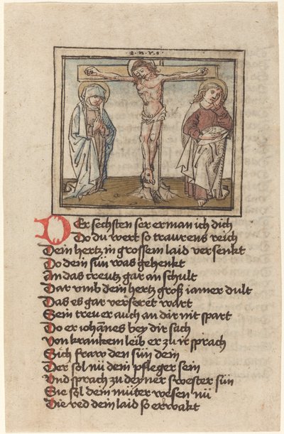 A keresztre feszítés alkotó: German 15th Century