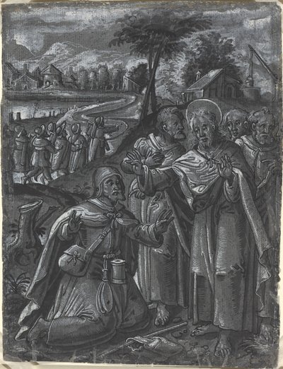 Krisztus vitatkozik az orvosokkal [recto] alkotó: German 16th Century