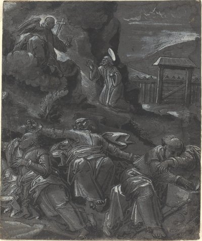 Krisztus a Gecsemáné kertben alkotó: German 16th Century