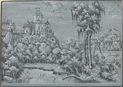 Táj egy kastéllyal alkotó: German 16th Century