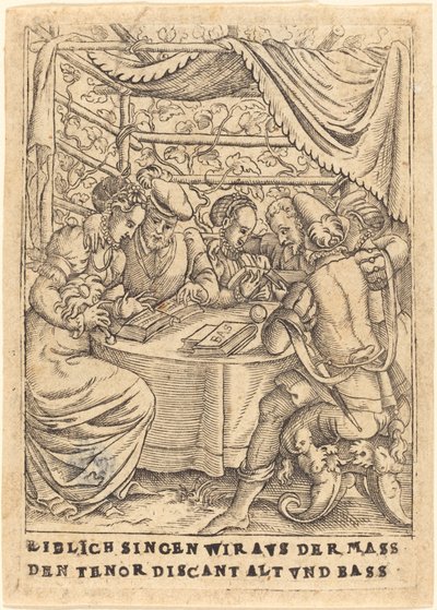 Általában a tenor discant altot és a basszust énekeljük a tömeg előtt alkotó: German 16th Century