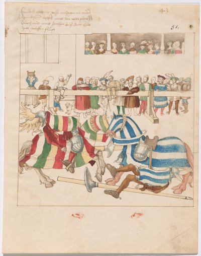 Mock Joust of War rögzített pajzsokkal alkotó: German 16th Century