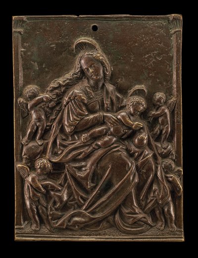 Szűz és gyermek négy angyallal alkotó: German 16th Century