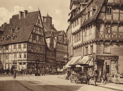 Marktstrasse, Hannover (fekete-fehér fotó) alkotó: German Photographer