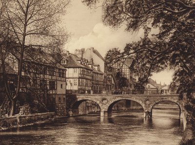 Marstall híd, Hannover (fekete-fehér fénykép) alkotó: German Photographer