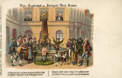 Igaz történet a stuttgarti piac szökőkútjánál (színes litó) alkotó: German School
