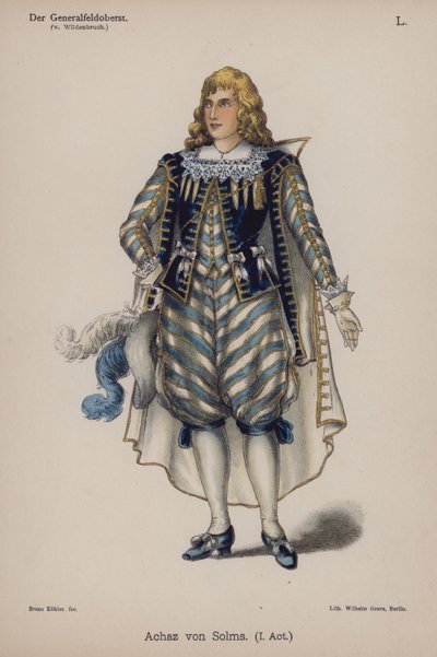 Achaz von Solms, Ernst von Wildenbruch Der Generalfeldoberstből (színes litó) alkotó: German School