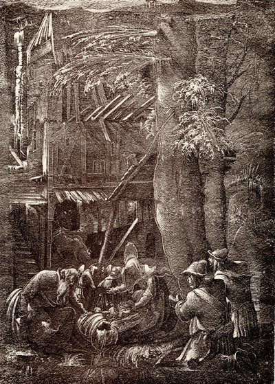 A Pásztorok imádata alkotó: German School