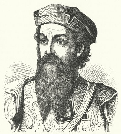 Afonso de Albuquerque, Goa hercege, portugál tábornok és Portugál India alkirálya (metszet) alkotó: German School