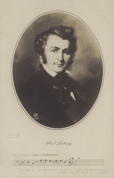 Albert Lortzing német zeneszerző, színész és énekes (litho) alkotó: German School