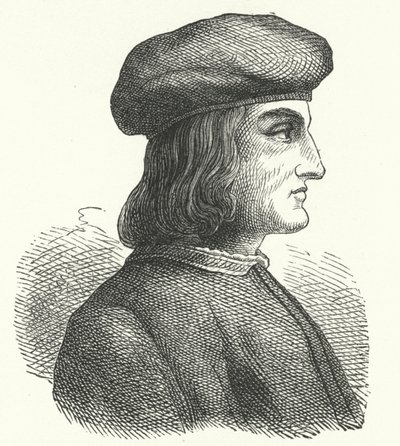 Aldus Manutius, velencei humanista, tudós, nyomdász és kiadó (metszet) alkotó: German School